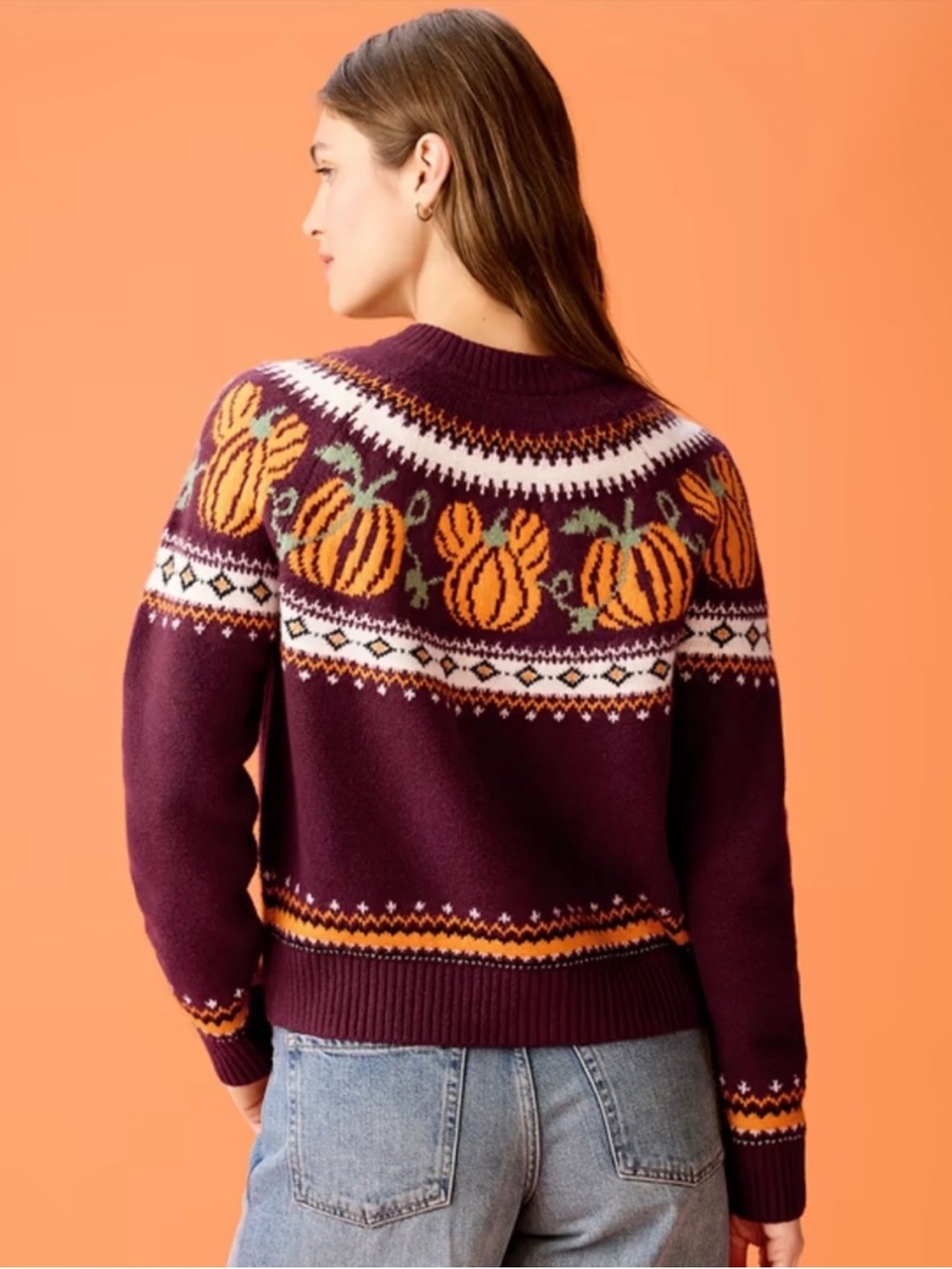 π₯ Viral Halloween Mickey Mouse Pumpkin Cardigan Fall Sweater ππͺΎπ - Picture 3 of 12